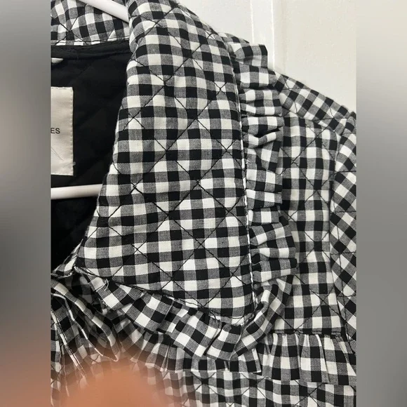 Black and White Checkered Women's Jacket Avec les Filles NWT - Picture 6 of 7